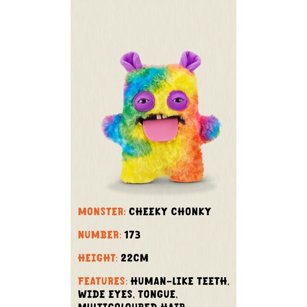 Fuggler BUTT UGLY PETS Zuru CHEEKY CHONKY Monster Guinea Pig Plush Gift Occassio